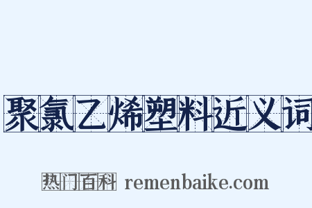 聚氯乙烯塑料近义词是什么意思的图片